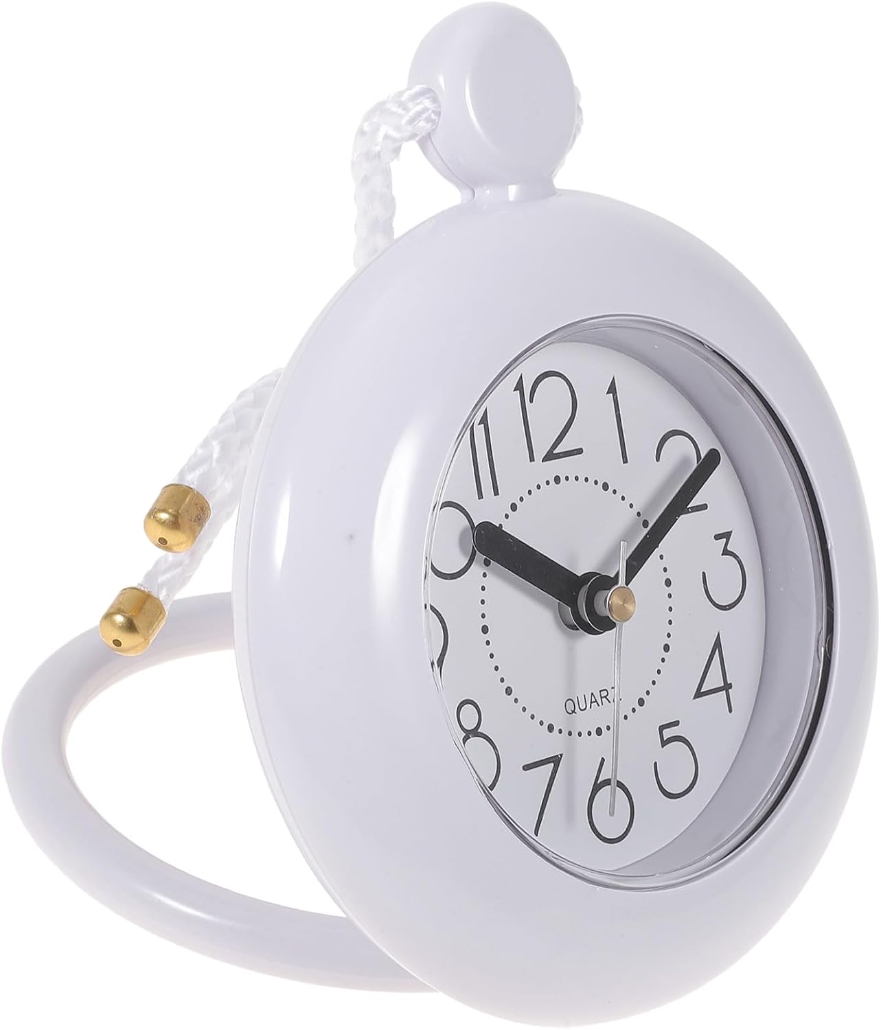 Uonlytech Bathroom Waterproof Wall Hanging Clock Silent Non-Ticking Analog Shower Clock for Home Bathroom Decor Without Battery