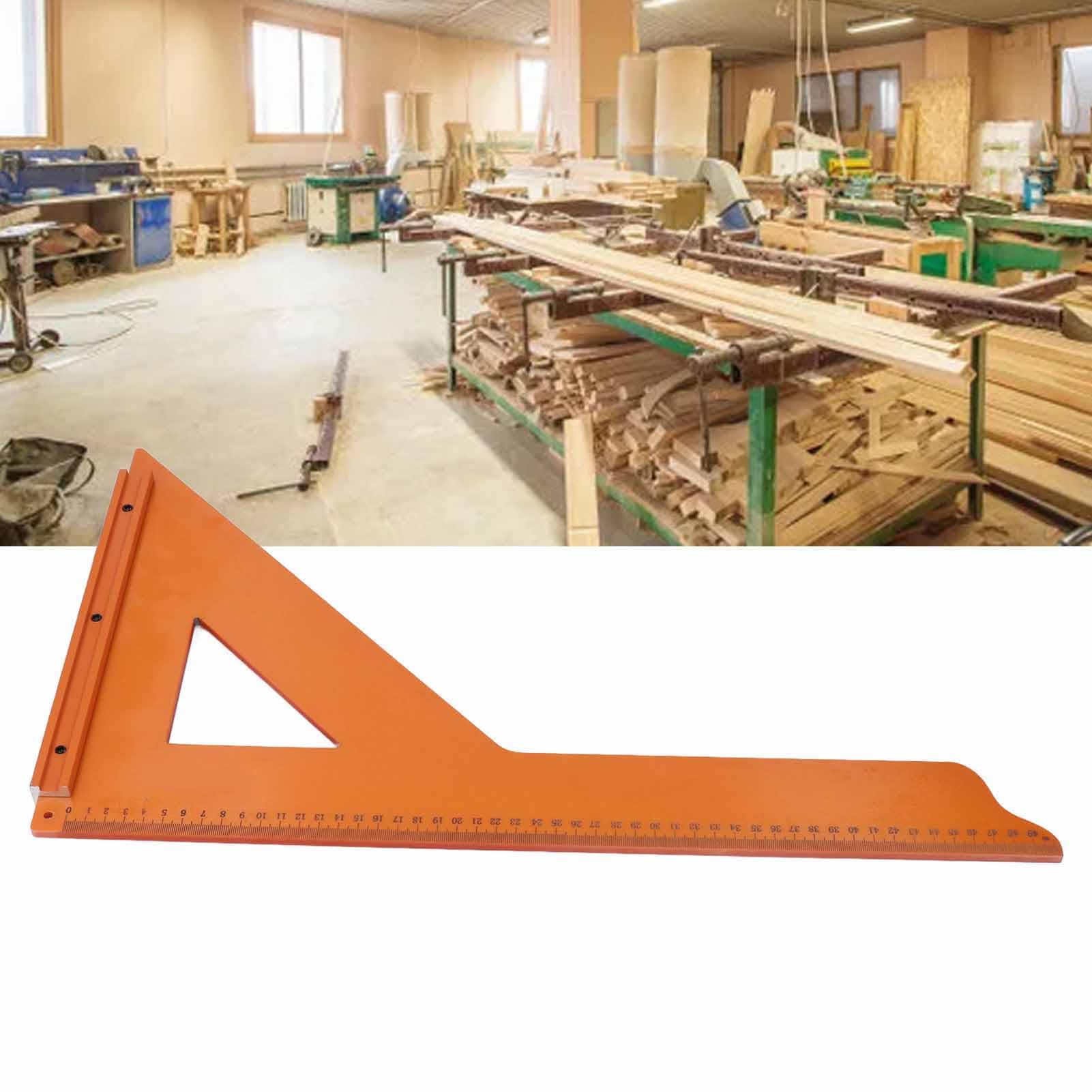 Règle triangulaire de positionnement professionnelle pour le travail du bois Règle carrée à 90 degrés Outil de mesure des plastiques techniques durables pour les charpentie