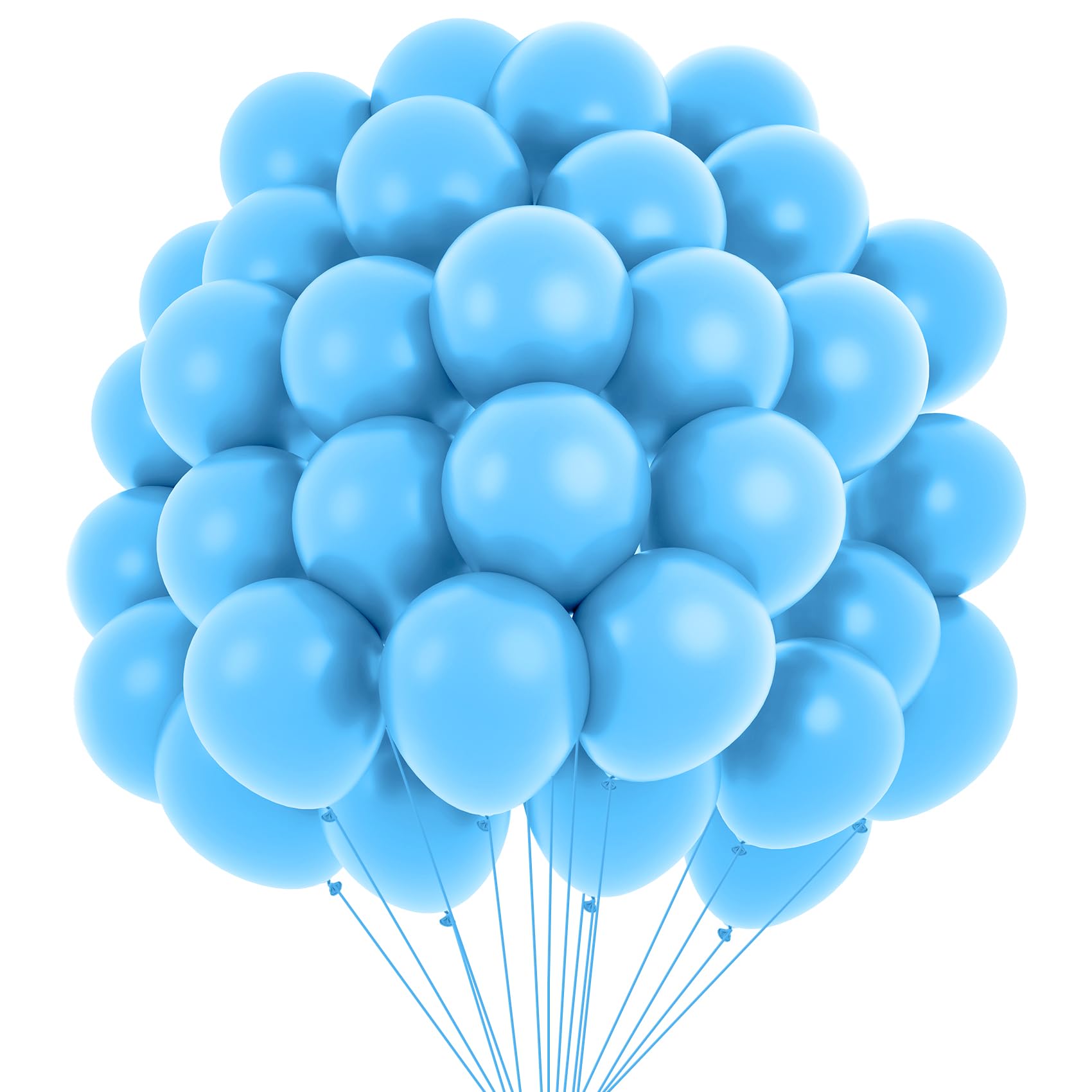 Luftballons Blau Hellblau 60 Stück Deko Blaue Luftballon Blau Balonen Für Geburtstag blue Ballon Geburtstag Deko Christmas blau luftballons Party Deko luftballon Girlande Set