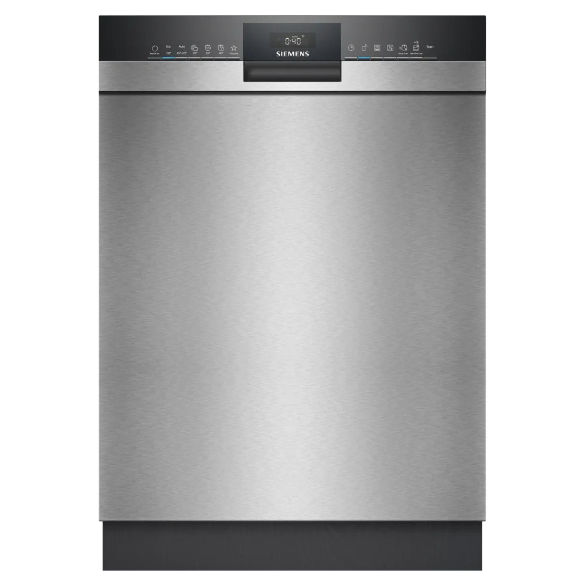 Siemens SN43ES04TE, iQ300, Lavavajillas empotrado inteligente 60 cm, cesta para cubiertos, varioSpeed Plus, autoOpen dry para un secado eficiente, cesta superior regulable en altura, intensiveZone,