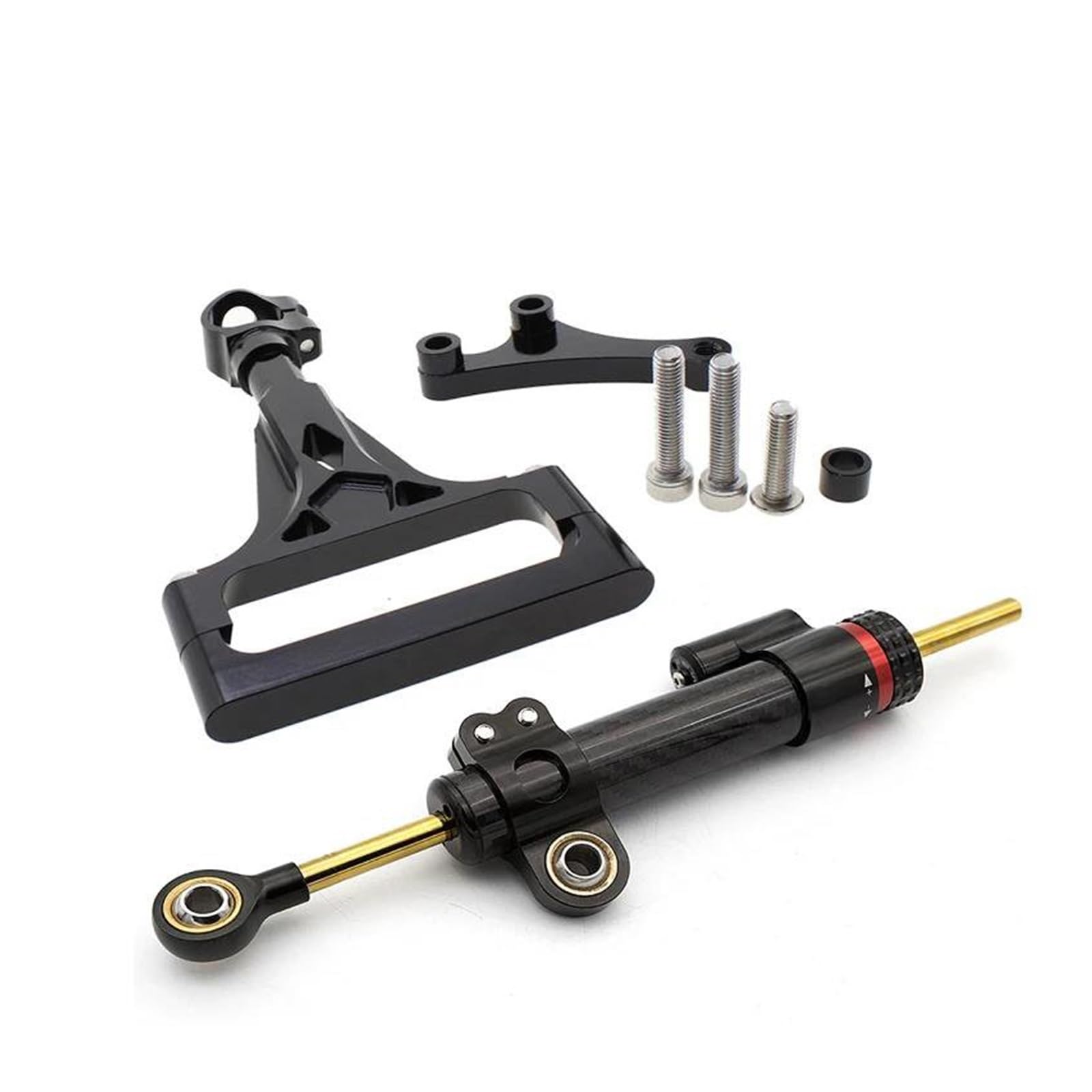 Moto Staffa di Stabilizzazione Ammortizzatore di Sterzo per Moto per Kawasaki Z1000 Z 1000 2003 2004 2005 2006 2007 2008 2009 Accessori(Ammortizzatore e Staffa A)