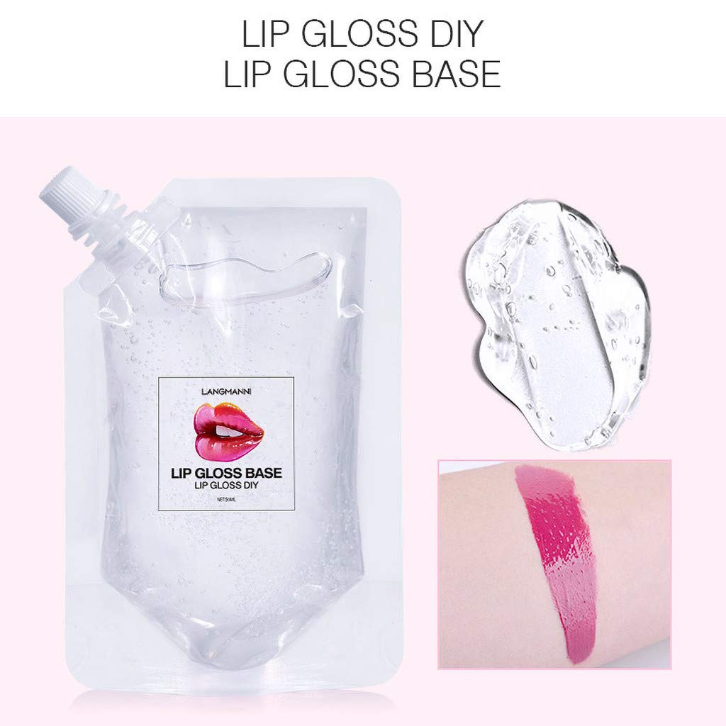 Base hydratante à base d'huile de base de brillant à lèvres, base de rouge à lèvres non adhésive pour baume à lèvres DIY, gloss à lèvres 50 ml