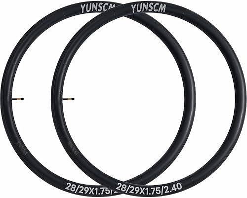 Miniatura 4 de Paquete de 2 tubos de bicicleta de 29 pulgadas de 29 x 2.1252.4 AV48mm de válvula larga de 29 pulgadas MTB para bicicleta compatible con 29 x 2.125