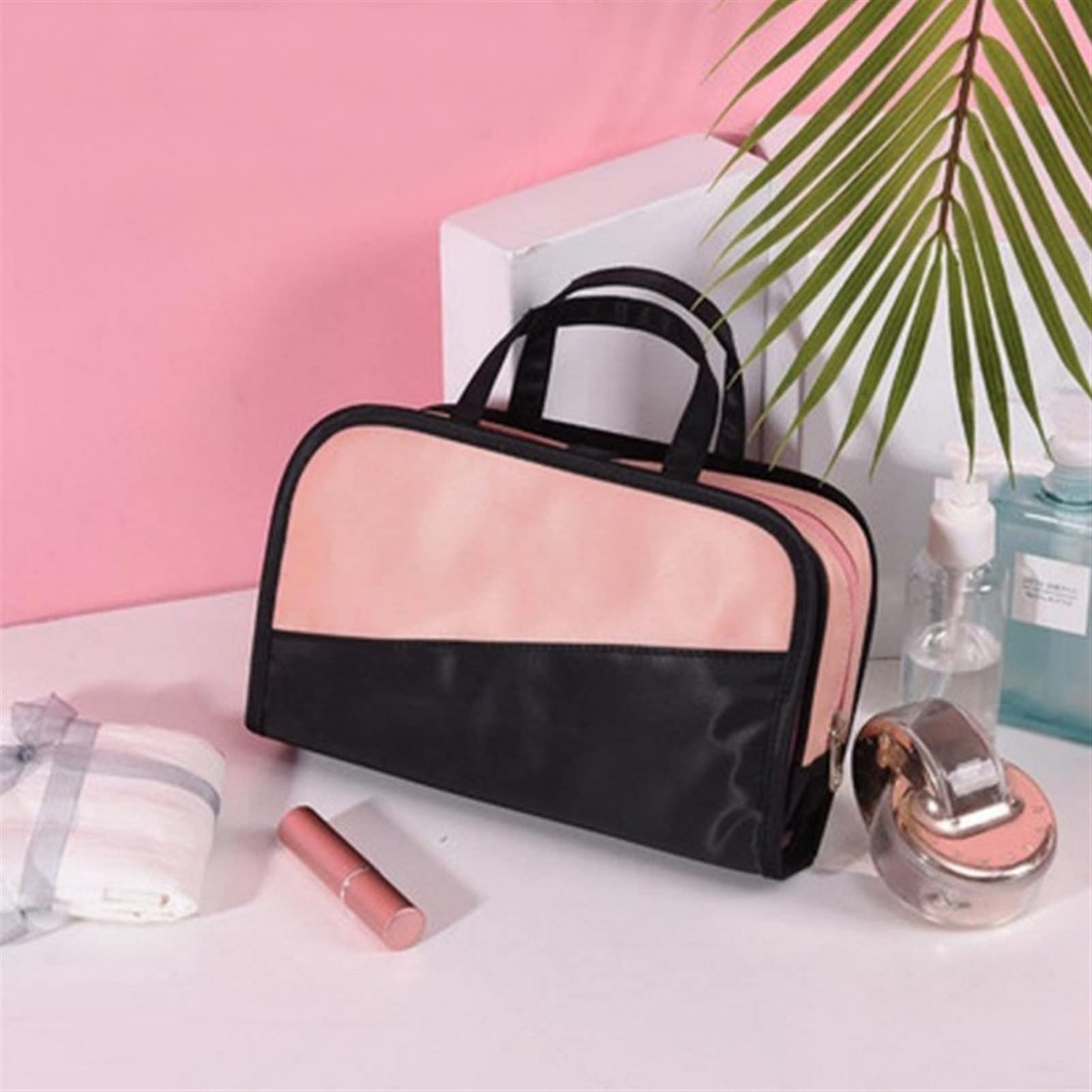 XXXXW Travel Makeup Bag Large-capacity Portable Makeup Bags Detachable Two-in-one Cosmetic Storage Bag Multifunctional Waterproof Portable Toiletry Bag Cosmetic Bags (Color : 2)