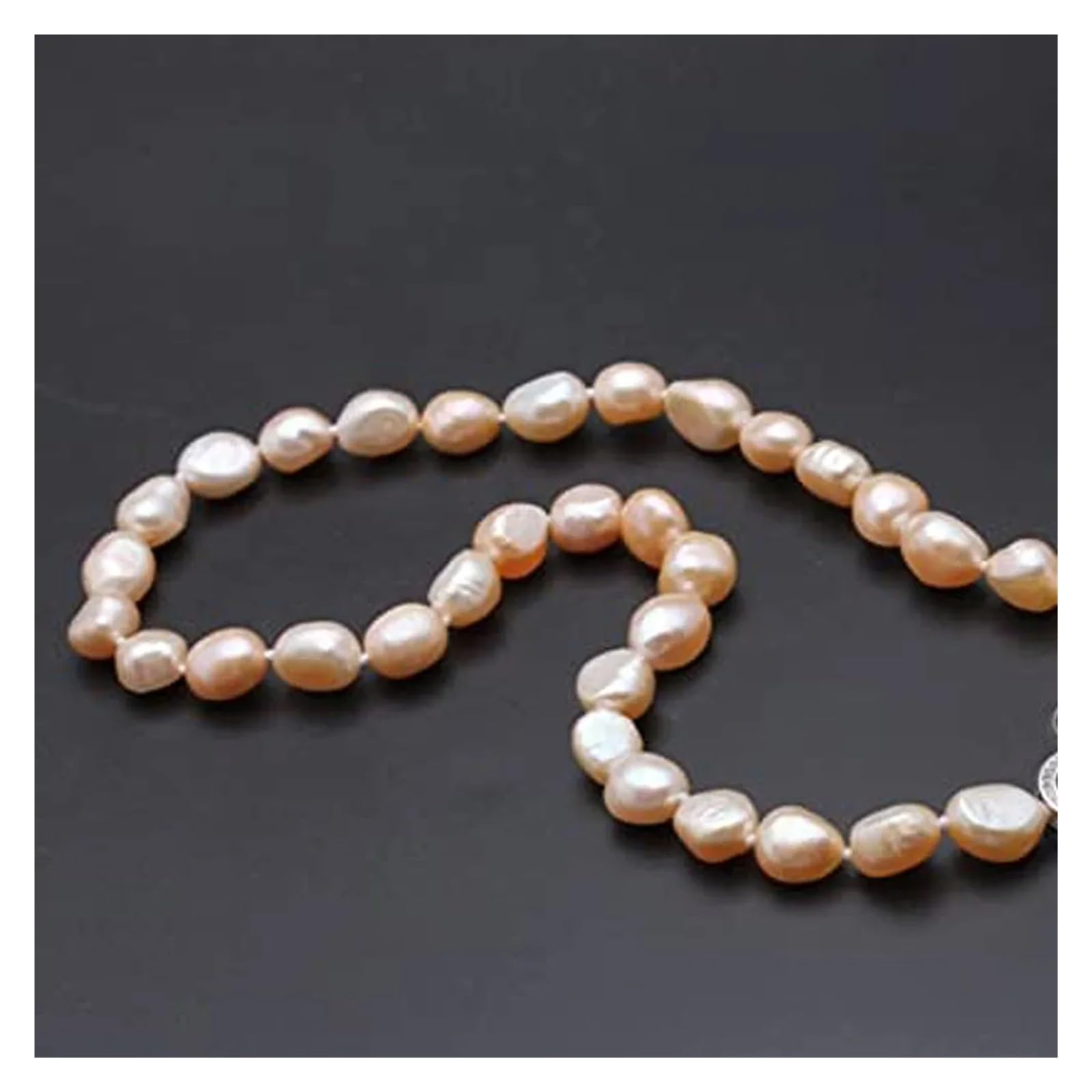 LIUCH Gargantilla barroca de Perlas de Agua Dulce for Mujer, Regalos de Moda, Perlas Naturales puras, joyería Artesanal Hecha a Mano, Collar con Hebilla de Tornillo