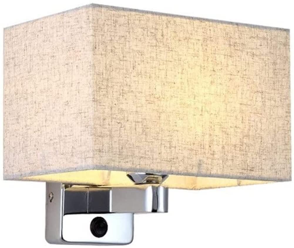 Lámpara de cabecera WQHPLMD para ganar espacio en mesita con luces de pared 7