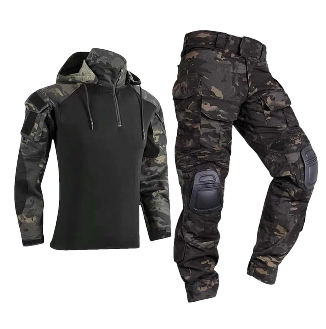 Trajes tácticos, ropa de caza, kit de camuflaje para combate, uniforme de trabajo, pantalones cargo, camping y senderismo