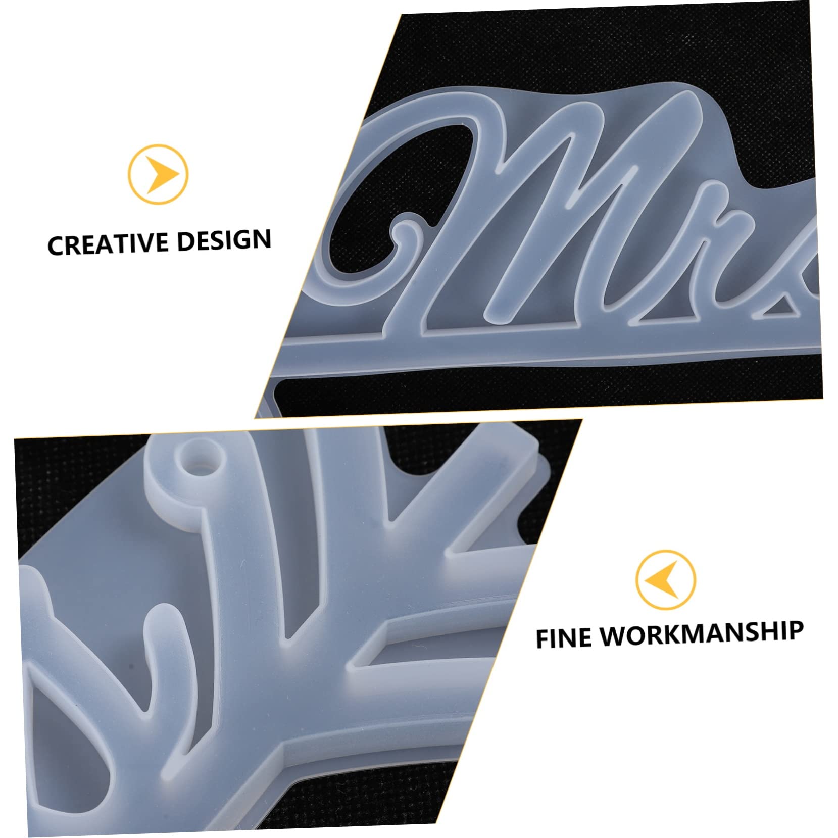 STOBOK 4pezzi Mold Silicone Per Lettere Inglese Di Stampo Per Pendenti Decorativi Forma Di Freccia Per Creazioni Fai Te e Decorazioni Per Matrimoni Facile Da Usare e Riutilizzabile