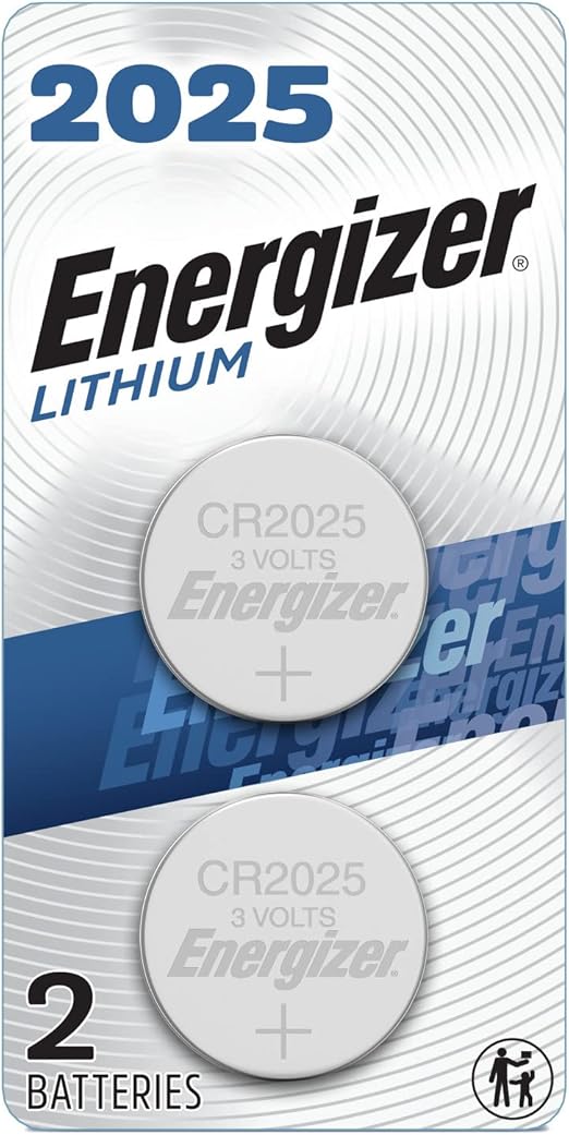 Energizer Battery, 3V Lithium Coin Cell Batteries, Packaging May Vary, Black, 2 Count