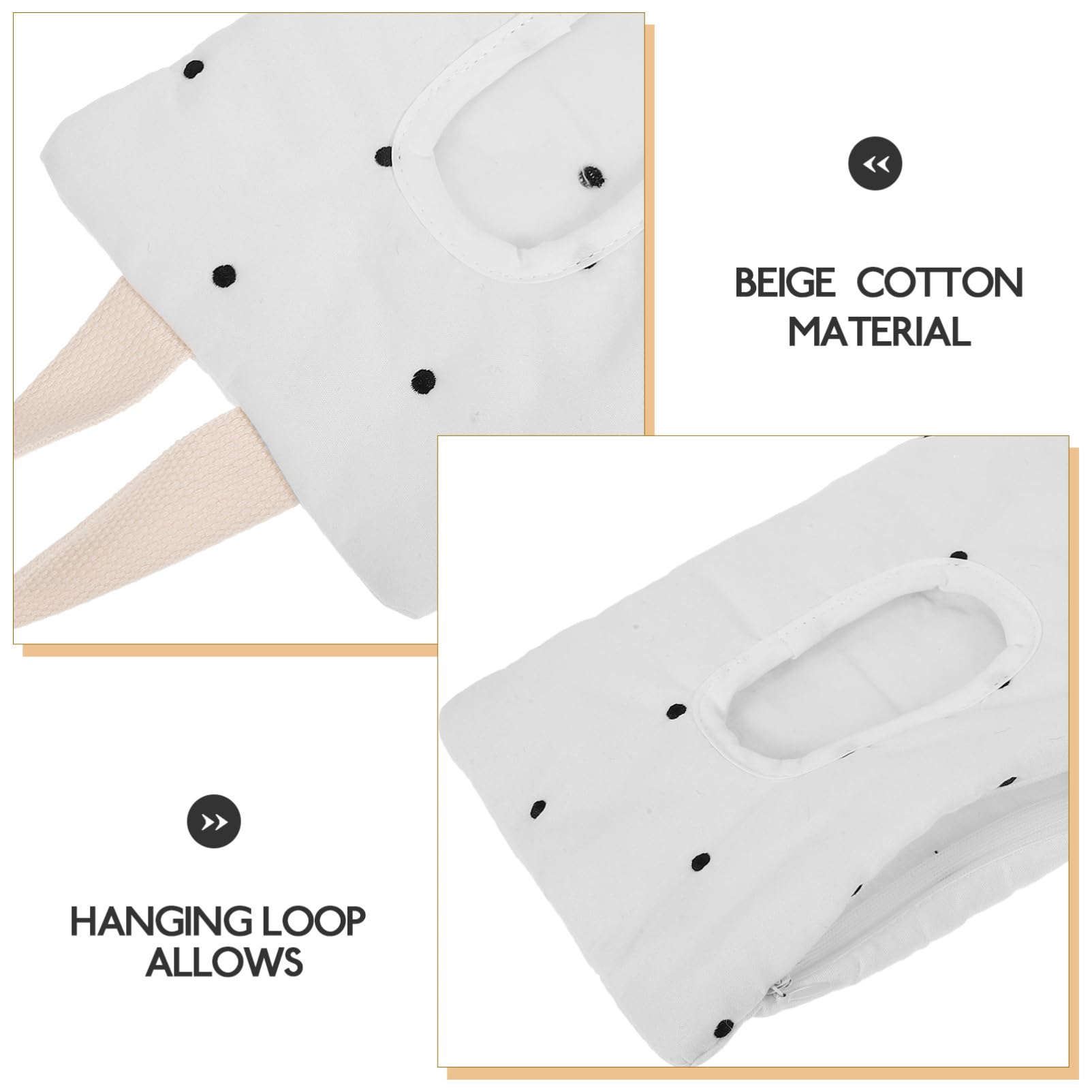 ibasenice 4piezas Dispositivo Colgante Para Húmedas Bolsa Para Wipes De Organizador De Para Coche Accesorio Práctico Para Cambios De Diseño Puntos y Negros