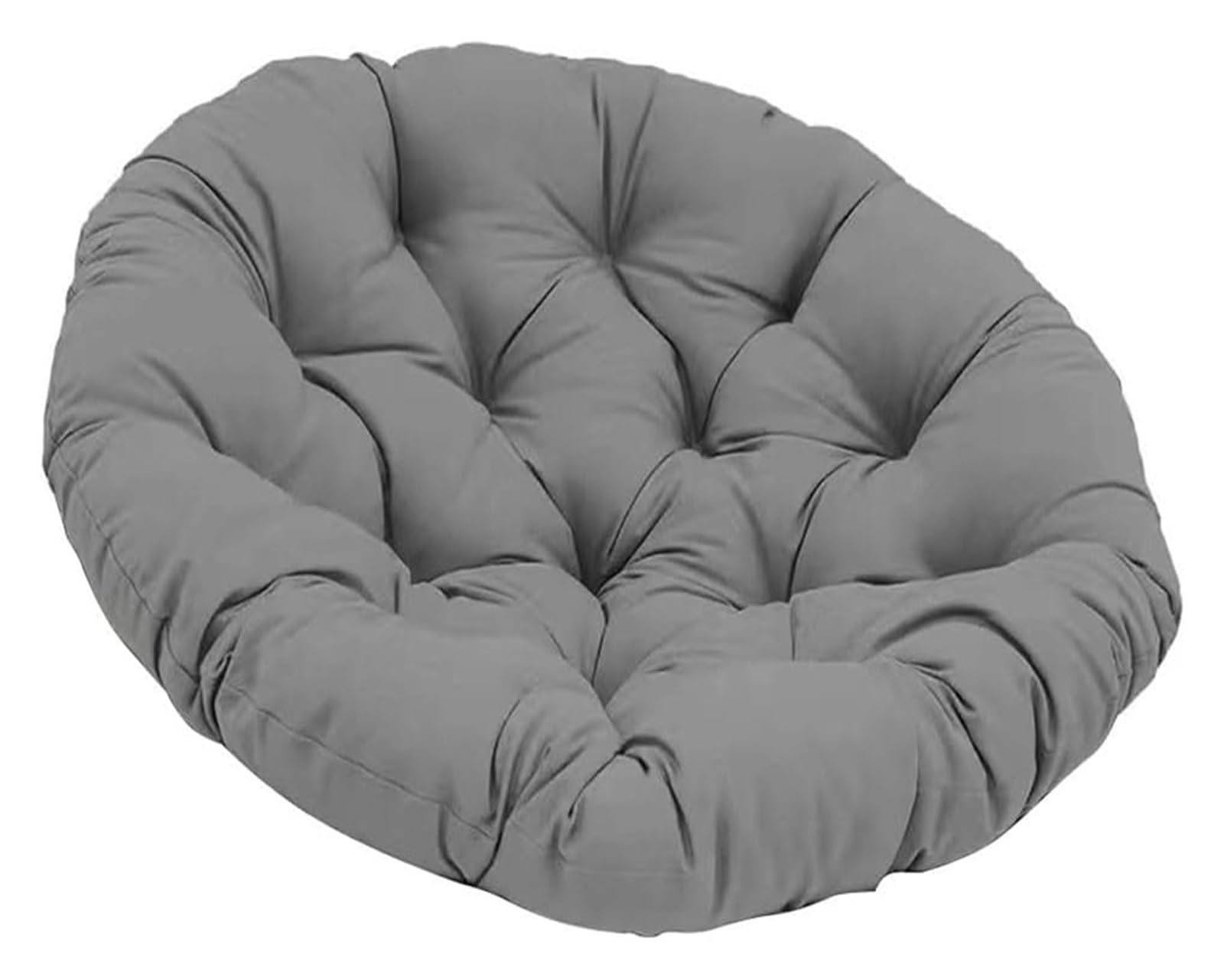 Poltrona con Cuscino, Poltrona Girevole da Esterno, Poltrona in Rattan Girevole A 360° for Giardino, Balcone, Soggiorno Cuscino per Sedia(Dark Gray,100x100cm)