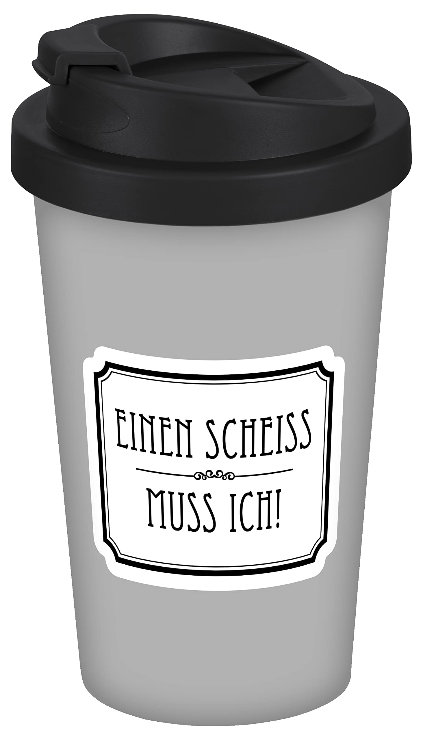 infinite by GEDA LABELS (INFKH) Coffee to go Mug Einen Scheiss muss ich 400 ml