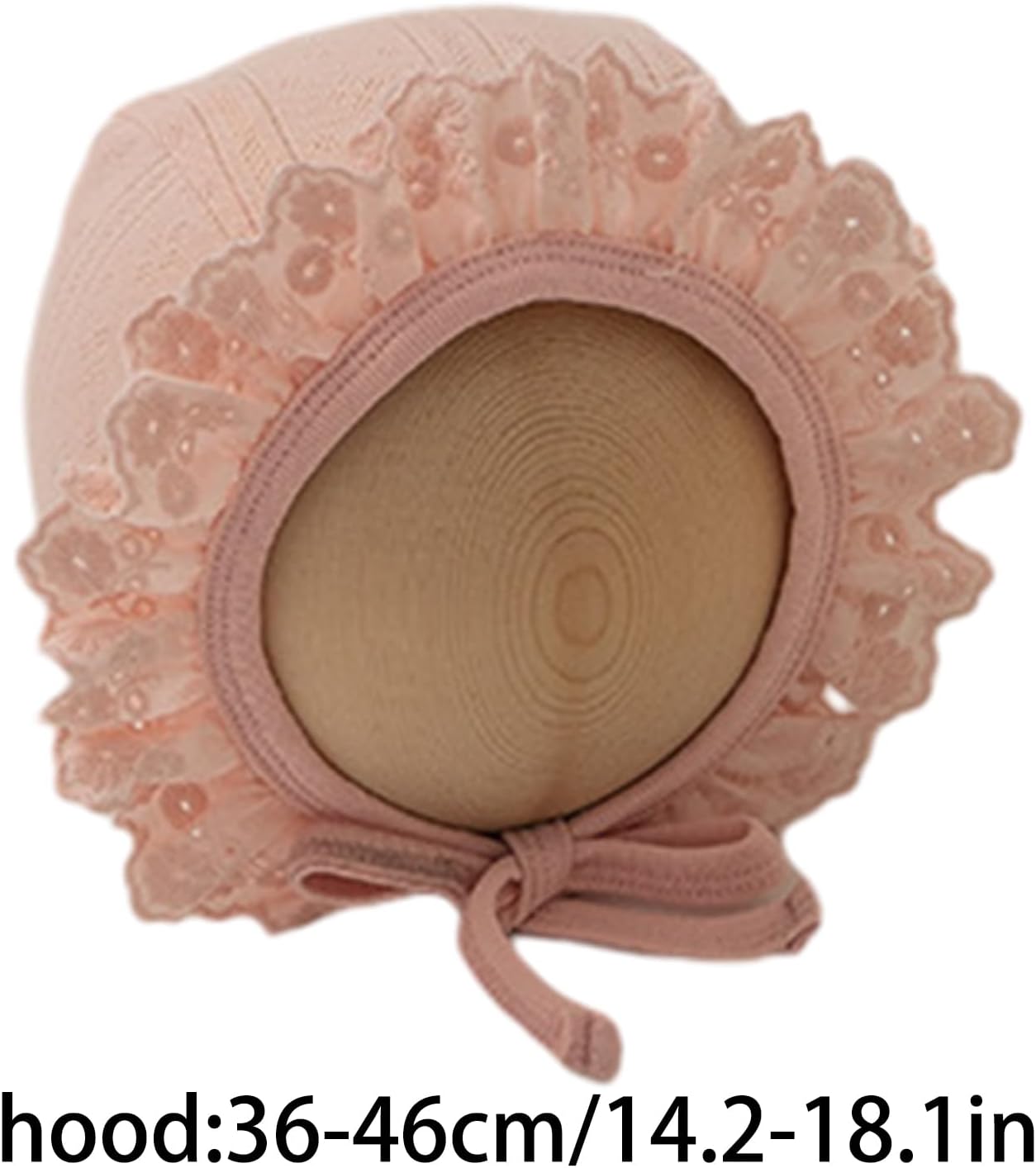 Princess Lace Hat Toddler Spring Sun Hat Little Girl Infant Soft Lace Up Hat Cotton Bonnet Baby Sun Protections Hat Beige - Image 3