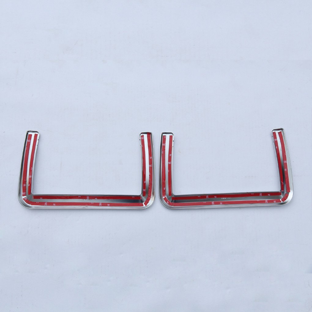 2Pcs/Set Abs Cromato Per Sedile Posteriore Portaoggetti Cover Trim Car Styling Accessori