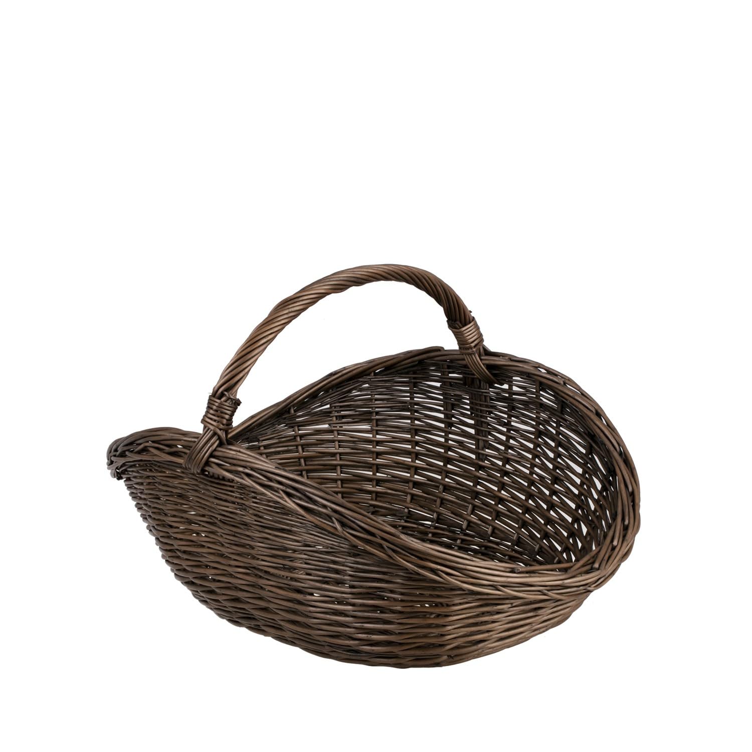 Cesta Portalegna da Interno in Vimini Porta Legna da Interni Fatto a Mano Cesta in Vimini per Legno Cestino per tronchi Ceste per Legna da Interno