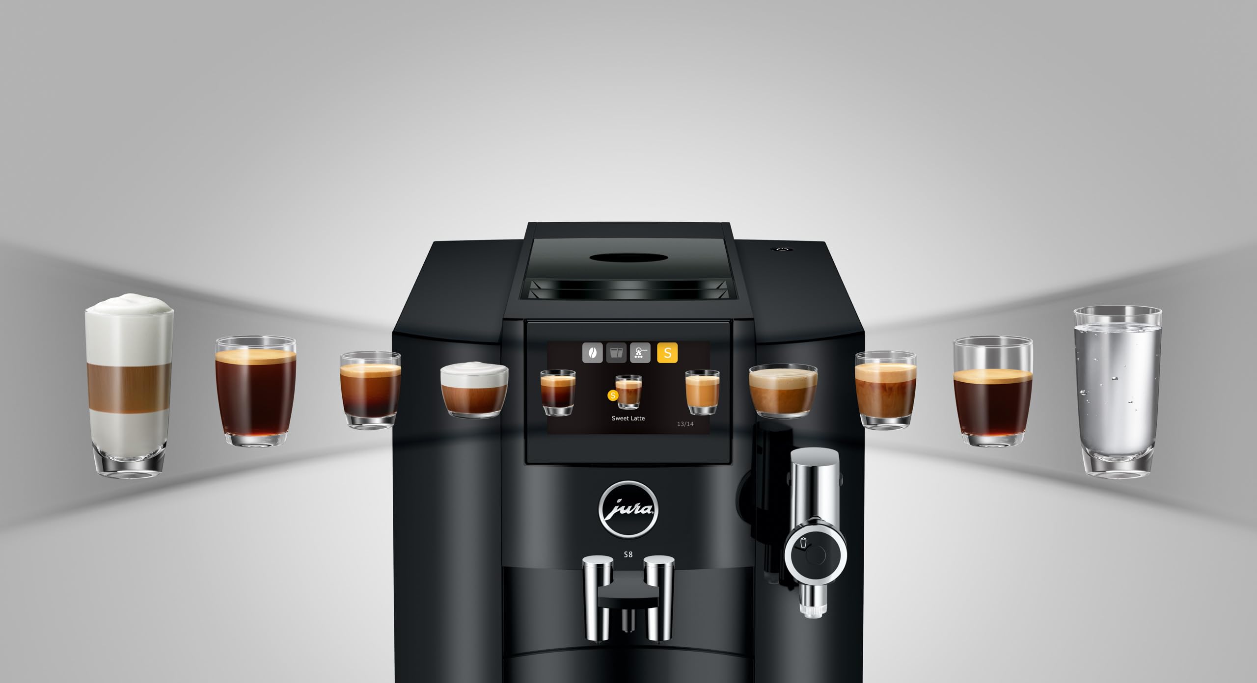 Jura S8 w pełni automatyczny ekspres do kawy Piano Black (EB)