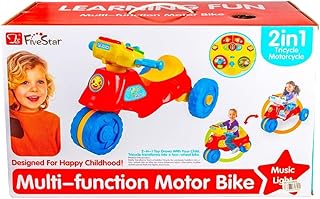 لعبة موتسيكل كهربائية متعددة الوظائف 2 في 1 الألوان 35382