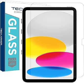Tech Armor Screen Protector for iPad 11 and iPad 10th Gen, Tempered 1-Pack