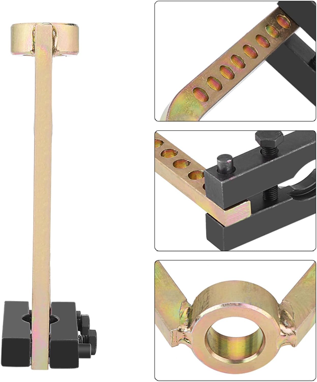GOTOTOP CV Joint Puller, Galvanized Metal Drive Shaft Removal Tool with 9 Holes for Universal Vehicle Applications