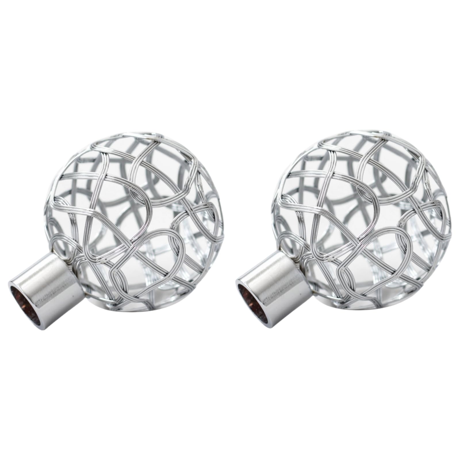 Curtain Pole Ends Finials Inner diameter 19mm 25mm Iron material hollow Roman rod end decorative head curtain accessories (25mm)