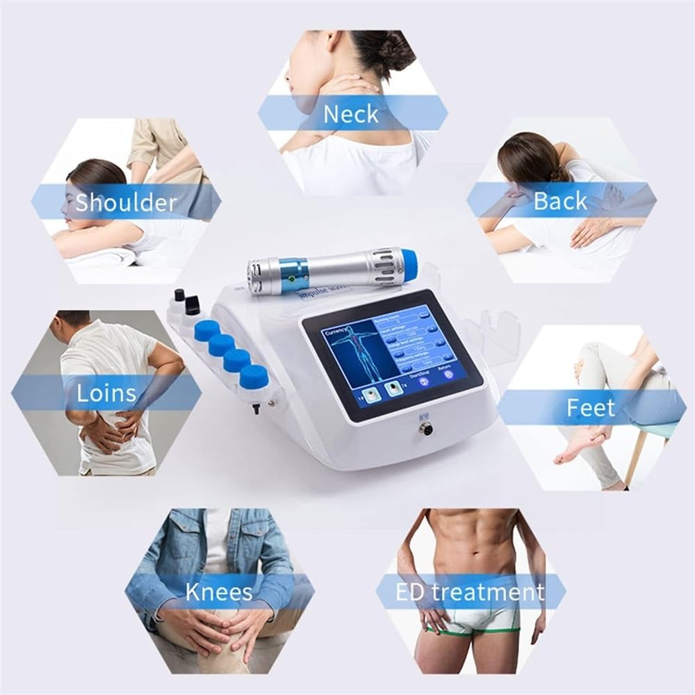 Macchina professionale for terapia ad onde d'urto ED, dispositivo for massaggio muscolare dei tessuti profondi, macchina for onde d'urto extracorporee ED, disfunzione rapida tramite massaggiatore dei