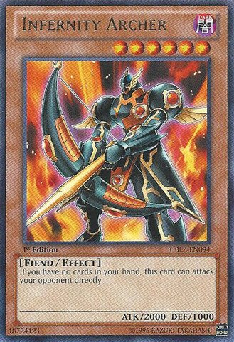 yugioh infernity cards Amazon.com: YU-GI-OH! - Infernity Archer (CBLZ-EN094) - Cosmo Blazer -  Unlimited Edition