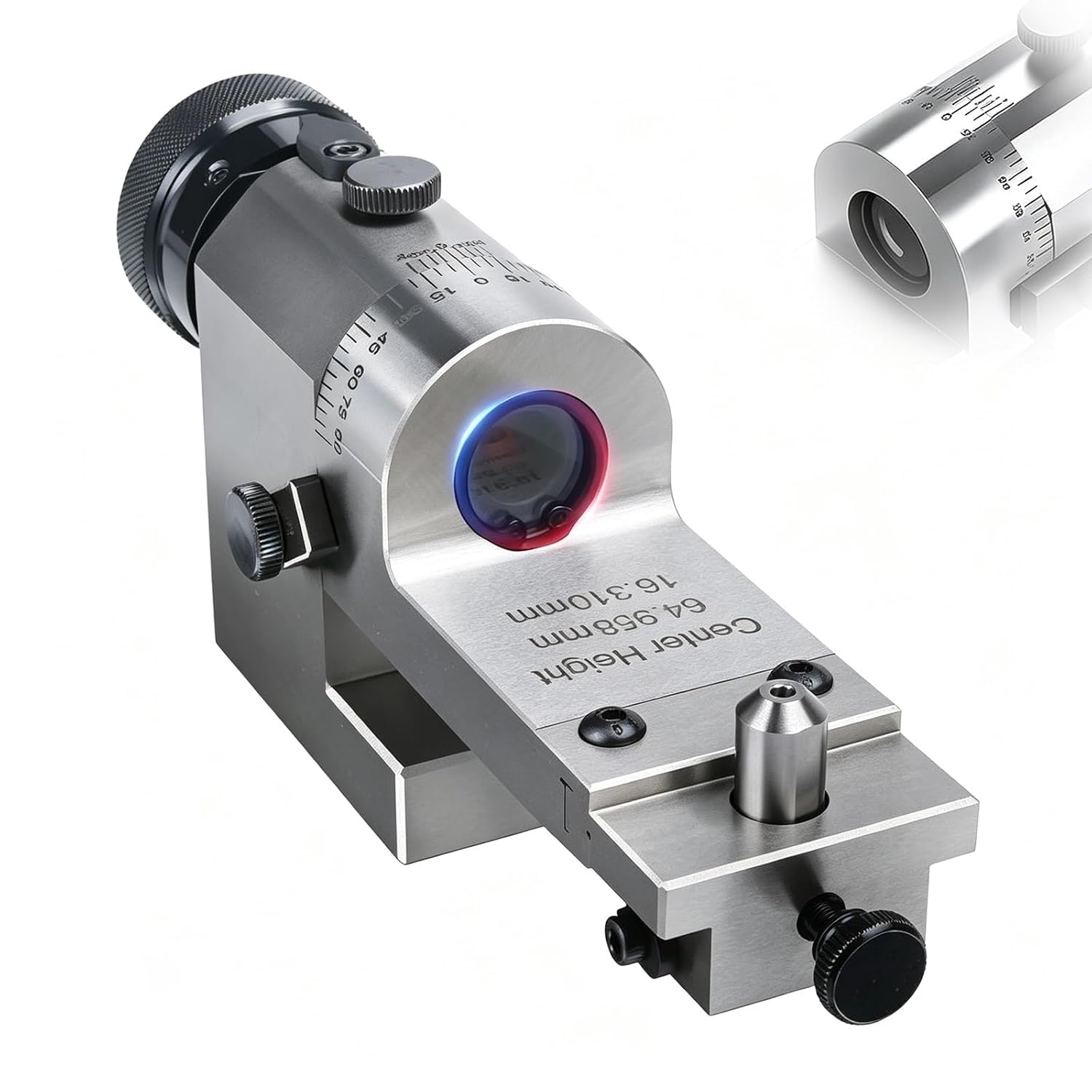 Raschiatore ottico di precisione per mole abrasive, lente dingrandimento 4x, sagomatura di raggi e angoli, adatto a mole da 8 pollici, precisione 0,008 mm