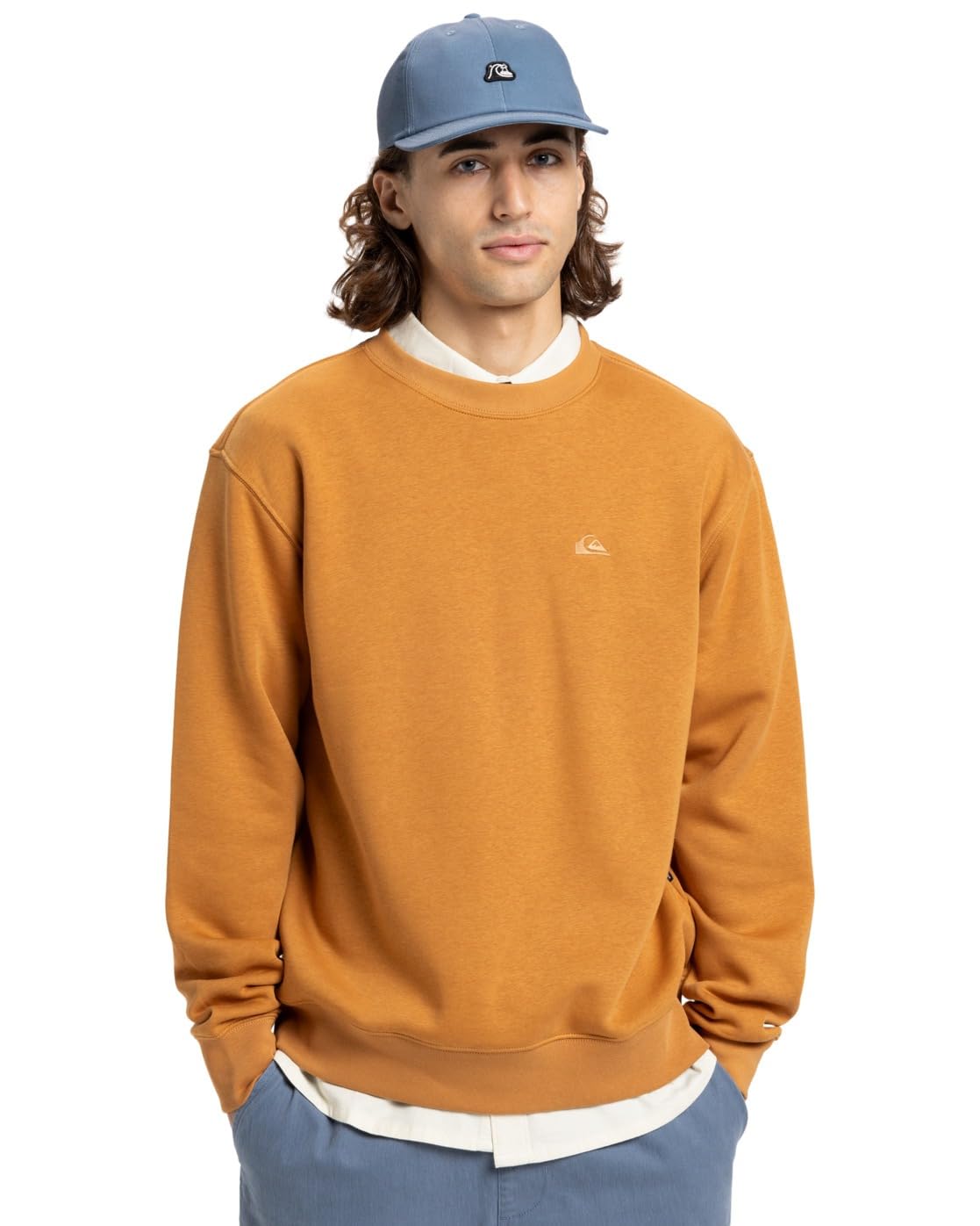 Quiksilver Fleece sweater SALT WATER CREW Men's Brown XL