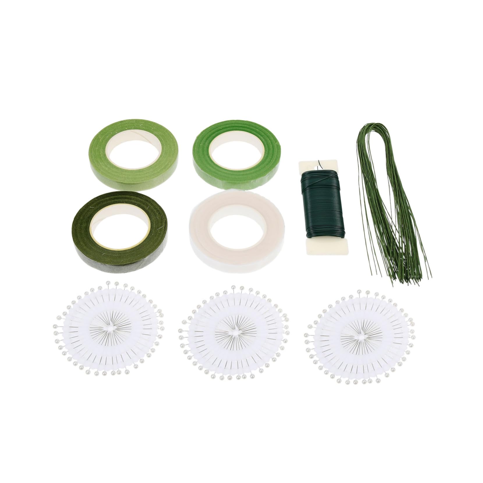 KALLORY DIY Floral Tool Set Flower Arrangement Kit Florist Wire Tapes Wraps for Dried Flowers Craft Making