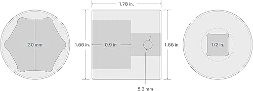 Miniatura 10 de TEKTON Encastre de impacto de 6 puntos de 12 pulgada x 0.591 in de profundidad  SID23115