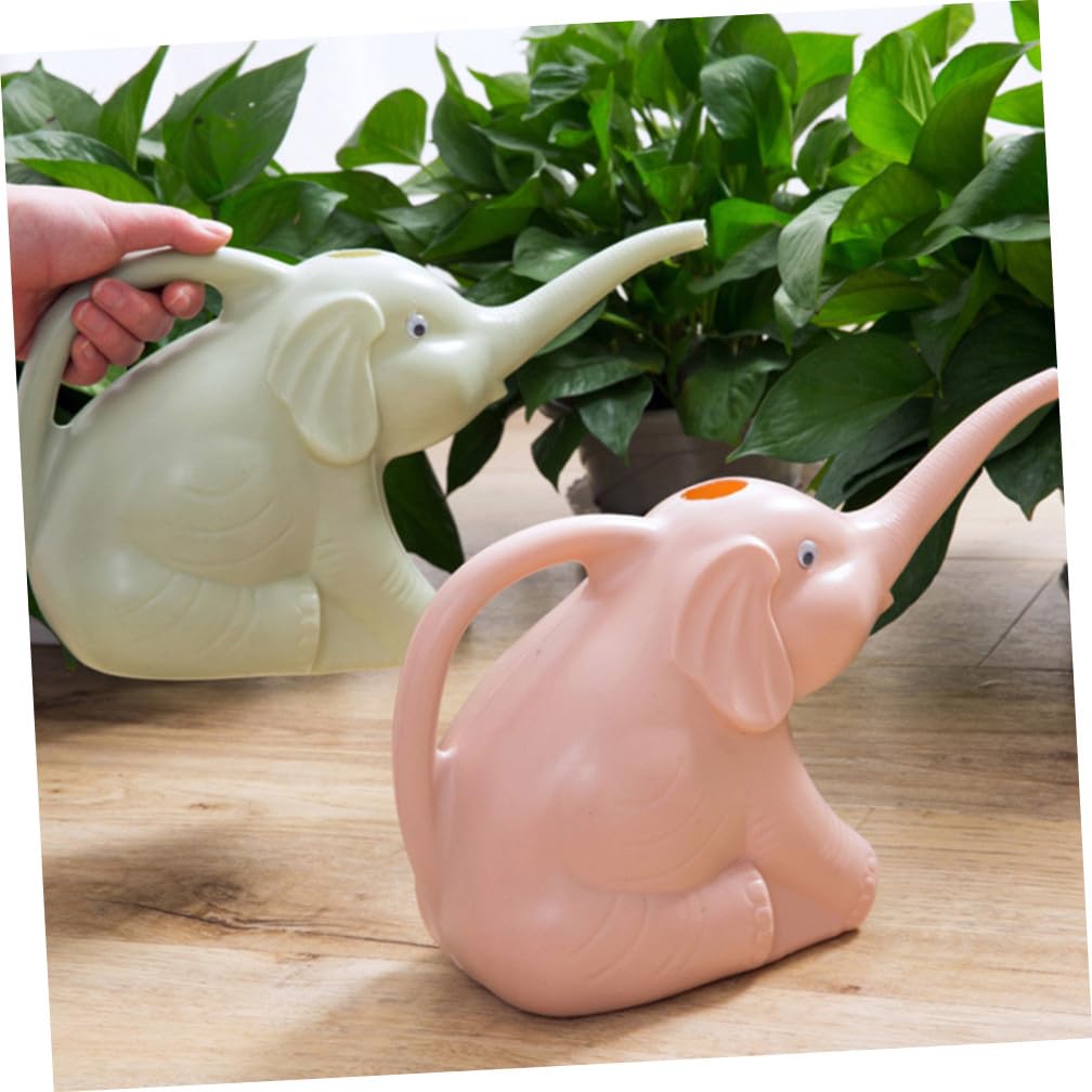 Kisangel Regadera de Elefante Pequeña de PVC para Jardín Diseño Encantador, Reutilizable y Fácil de Usar Mano, Paquete de 3 Unidades para Regar Plantas Color Aleatorio