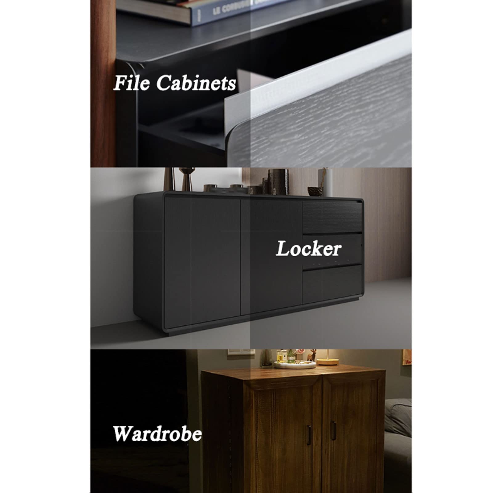 Cerrar Cerradura biométrica inteligente con huella dactilar de 20/30mm de grosor, cerradura biométrica para cajón, armario sin llave, librería, archivador, armario seguro para armario de puerta