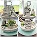 Houmury Set of 16 Farmhouse Tiered Tray Decor with 1 Lantern Artificial Plant& Cutting Board Sign for Rustic Home Kitchen Decor Tier Tray Decor Set (Tiered Tray Not Included)