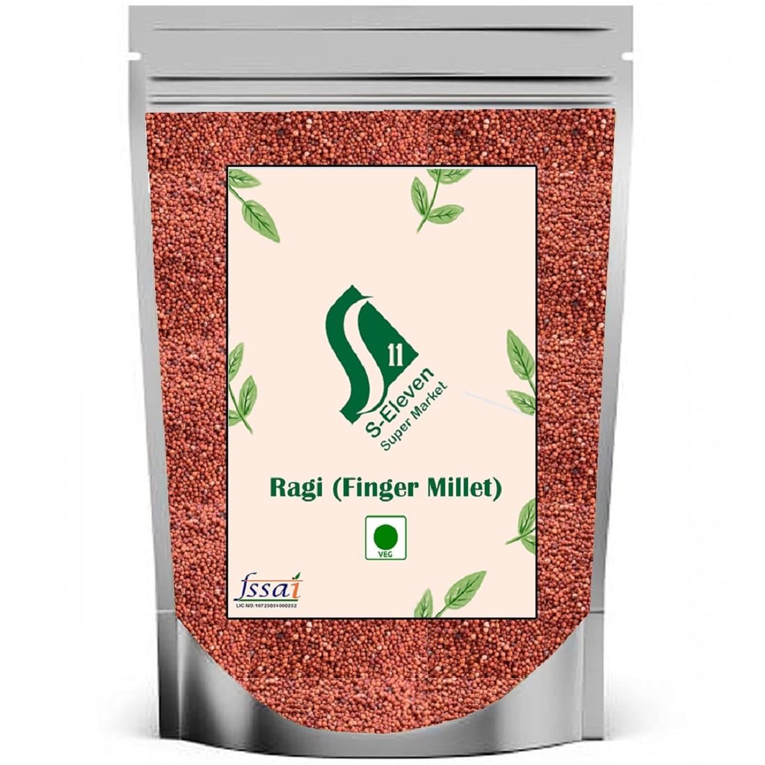 S Eleven Super Market Finger Millet(Ragi)/Mandua/Kezhvaragu/Mandia/Taidalu/Kodra/Ragula/Nachni Finger Millet (2 Kg)