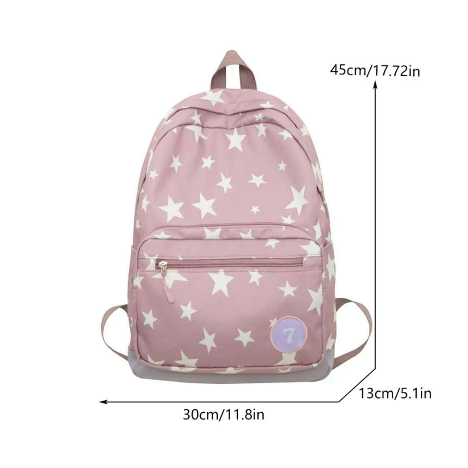 Schulrucksack Star-Rucksack Für Damen Und Herren, 17-Zoll-Star-Laptop-College-Tasche, Süßer Reiserucksack Studenten, Zurück Zur Schule, Lässige Büchertasche-beige