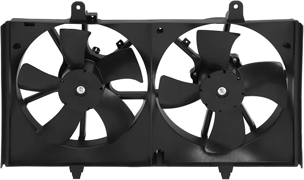 Cooling Fan Assembly Cooling Fan 620-419 for Nissan for Altima 2002-2006 for Nissan for Maxima 2004-2008 Black Driver Passenger Side/LH RH