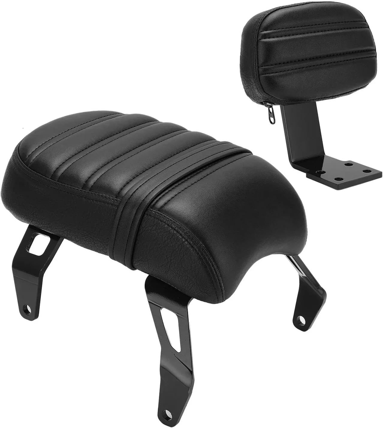 Motorcycle Backrest Pad Kits Motorcycles Rear Passenger for Seat with Backrest Kits for Replacement for Scout for Bobber 2018‑2021