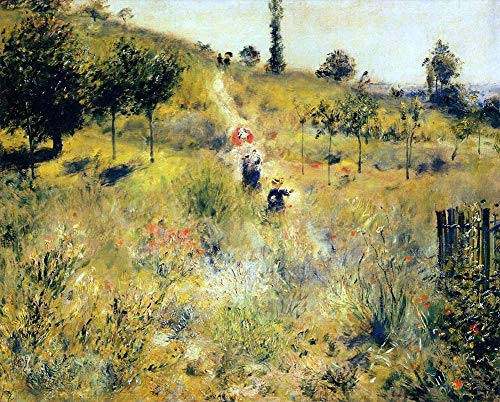 Peinture à l'huile Renoir Chemin à travers les hautes herbes, tableau fait main