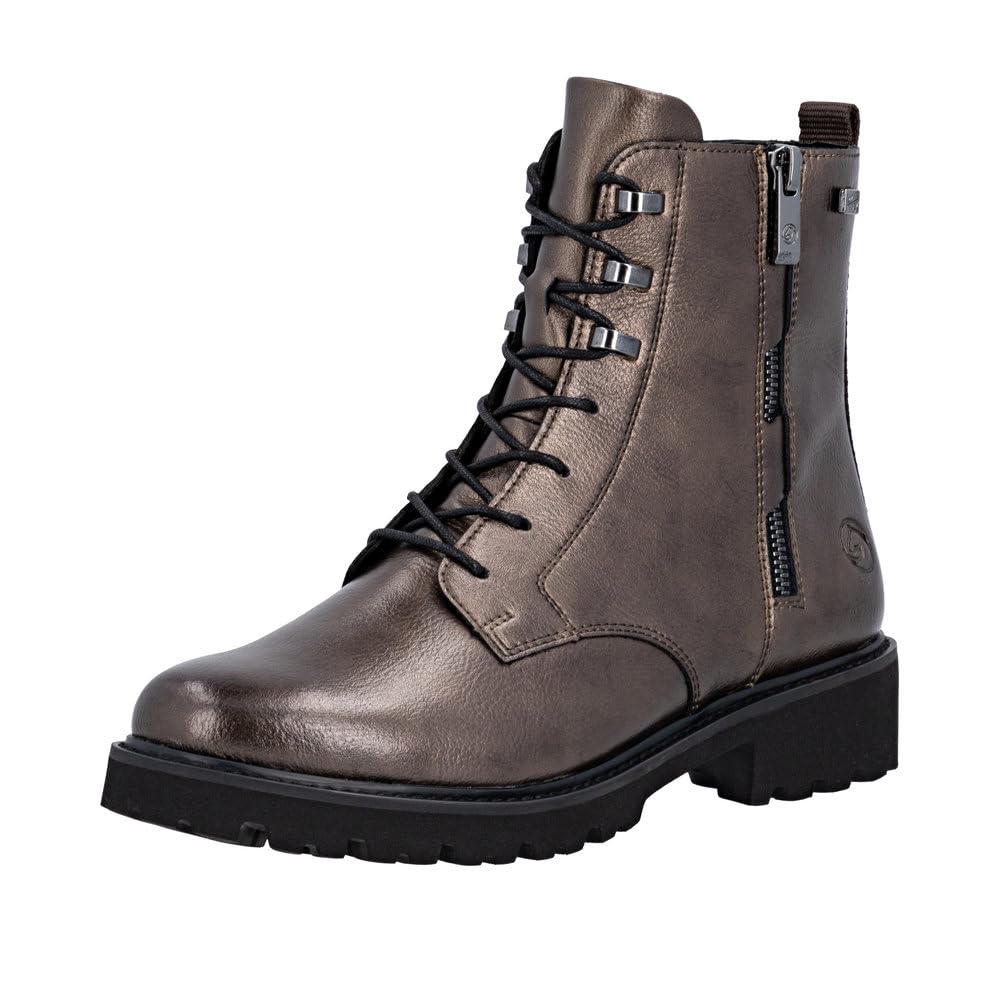 Remonte RemonteTEX D8656 Women's Classic Ankle Boots, Loose Inlay, Water-Repellent, Metallic 90, 6.5 UK