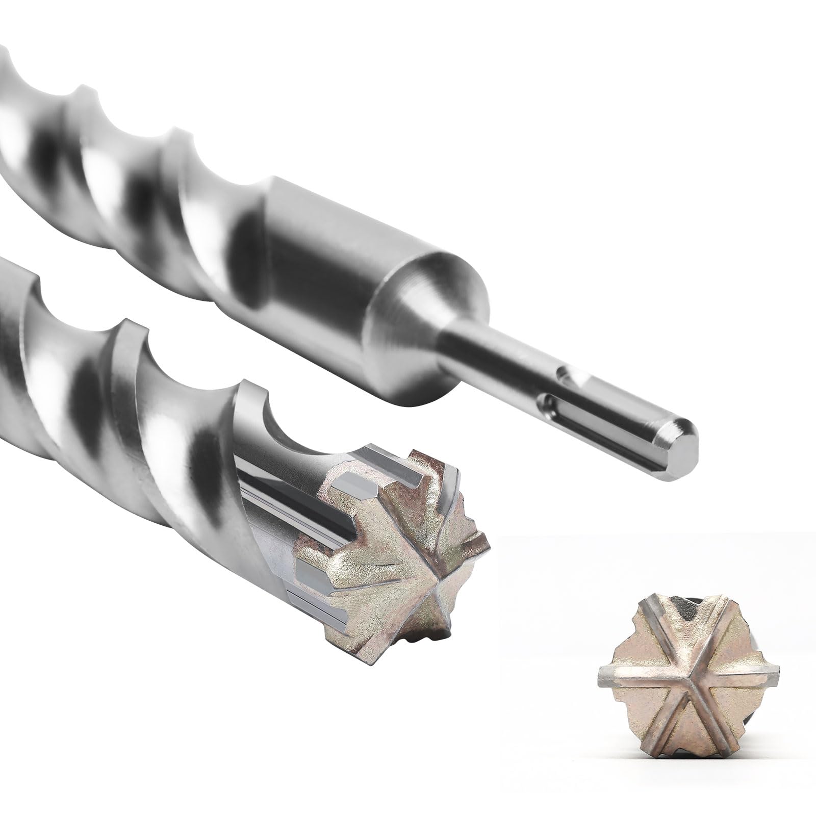 SDS Plus Drill Bit 30mm x 310mm with 6 Carbide Cuts Ideal for Drilling in Stone, Natural Stone, Concrete, Brick