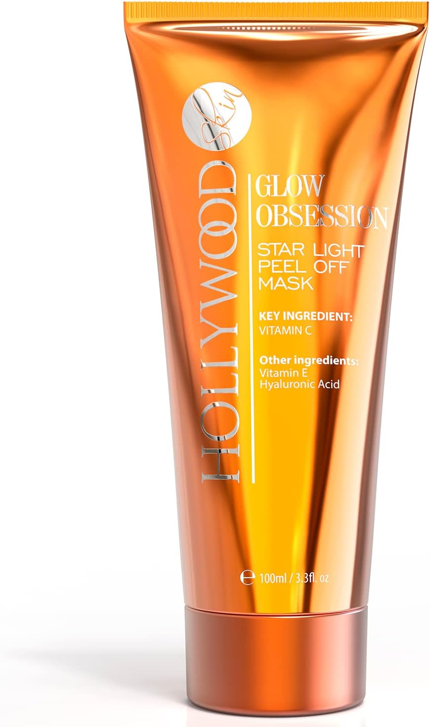 Glow-Boosting Peel-Off Mask – 48-Hour Hydration, 20% Vitamin C, 10% Hyaluronic Acid, Triple Action Lift, Tighten & Brighten. 100ml