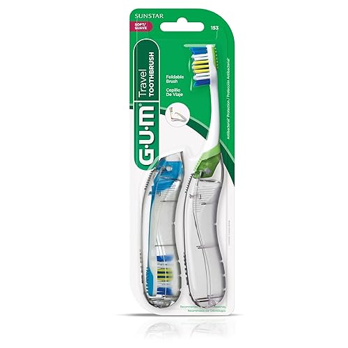 Miniatura 9 de Cepillo dental Sunstar 153V GUM Travel cerdas antibacterianas de varios niveles paquete promocional