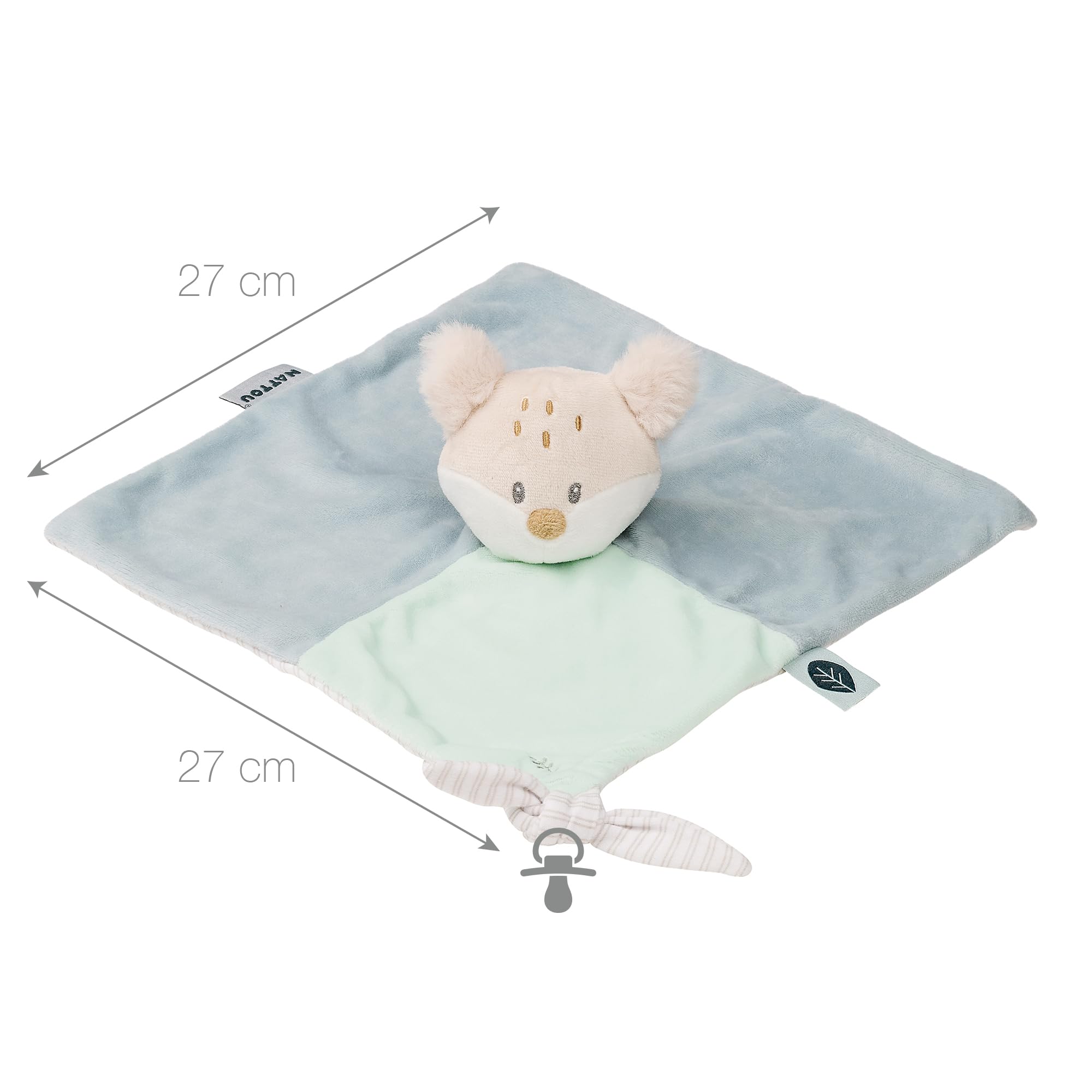 Nattou Comforter Doudou Fox FLO, OLI, Ernest, 40 cm, FLO Mint Green