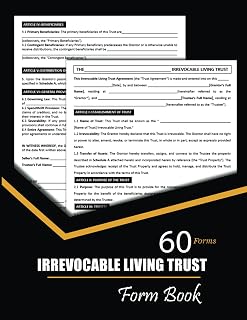 Irrevocable Living Trust Form Book: Asset Protection and Inheritance Planning Doc for Secure Wealth Transfer