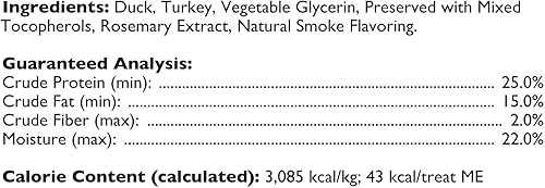 Miniatura 3 de Loving Pets Natural Value - Salchichas de pato masticables suaves y naturales para perros, 13 onzas