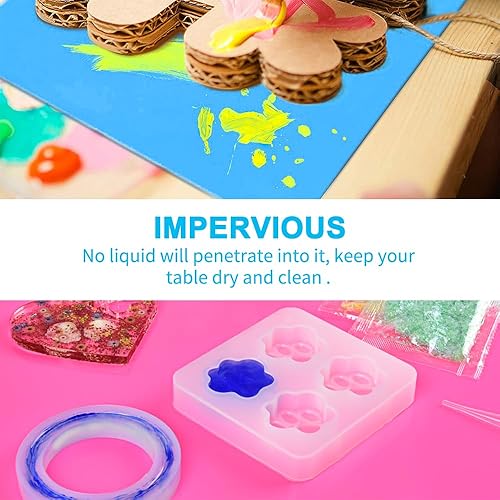 Miniatura 8 de IKOCO - Paquete de 3 tapetes de silicona para manualidades, 15.7 x 11.8 pulgadas, tapetes de silicona a granel antideslizantes y antiadherentes para