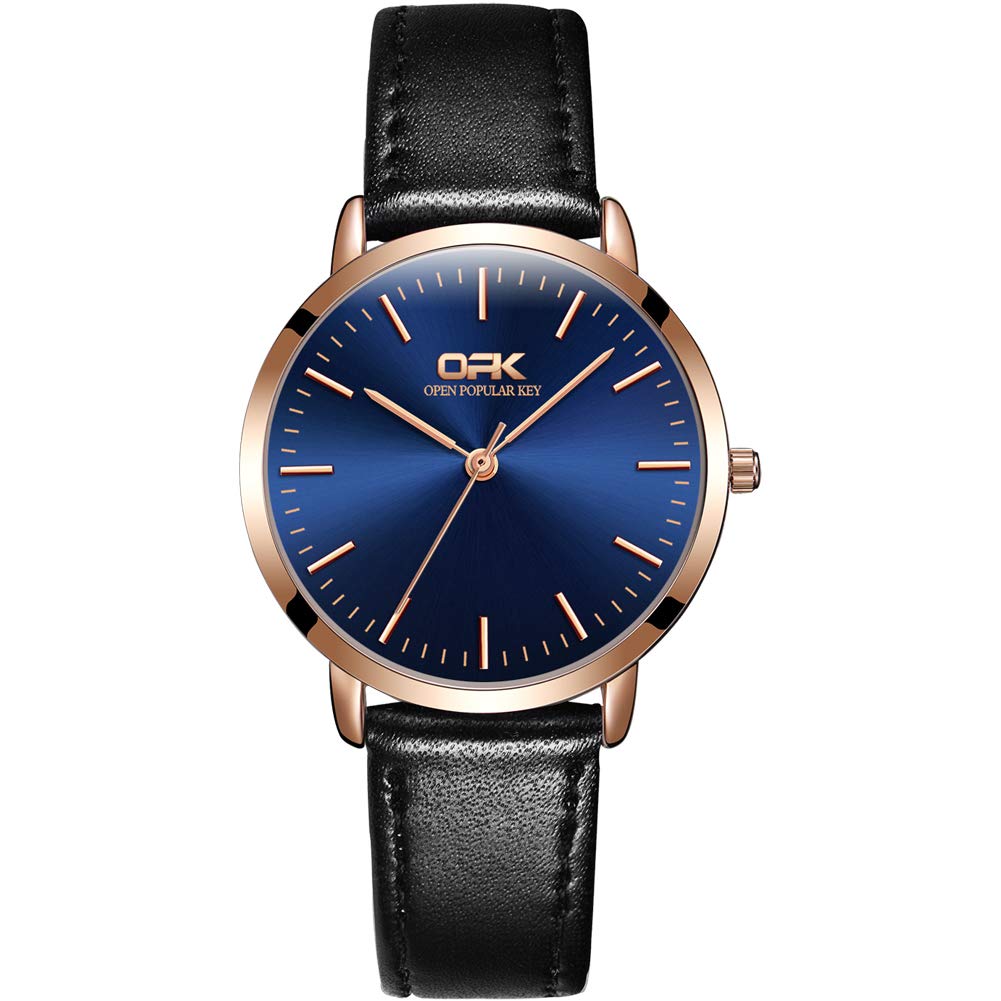 Ackssi Women's Analog Quartz Watch with Leather Strap ACKW-013-06