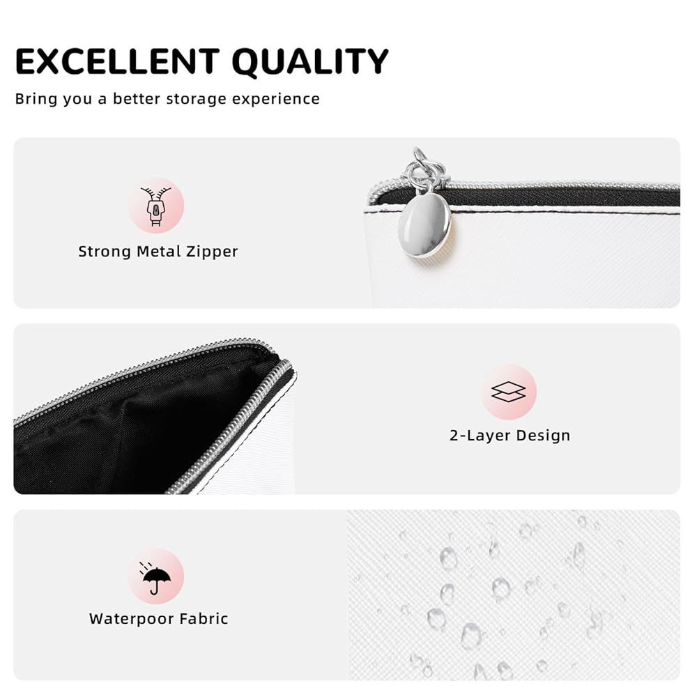 Amazon.com: Xiso Ver Watercolor Rose Leather Cosmetic Bag