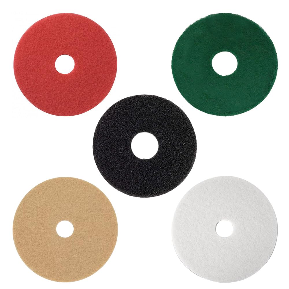 10 Discos Blancos Fibra Muy Blanda Limpieza y Pulido Suelos Multisuperficie | Ideal para abrillantado y mantenimiento diario. Proporciona un acabado brillante sin rayar la superficie.