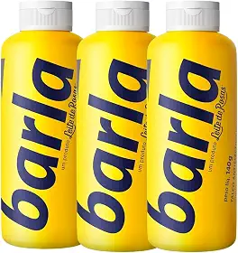 KIT 3 TALCO BARLA GRANDE 140G ANTISSÉPTICO COM PERFUME PÉ, AXILA E VIRILHA